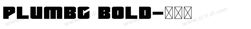 PlumbC Bold字体转换
